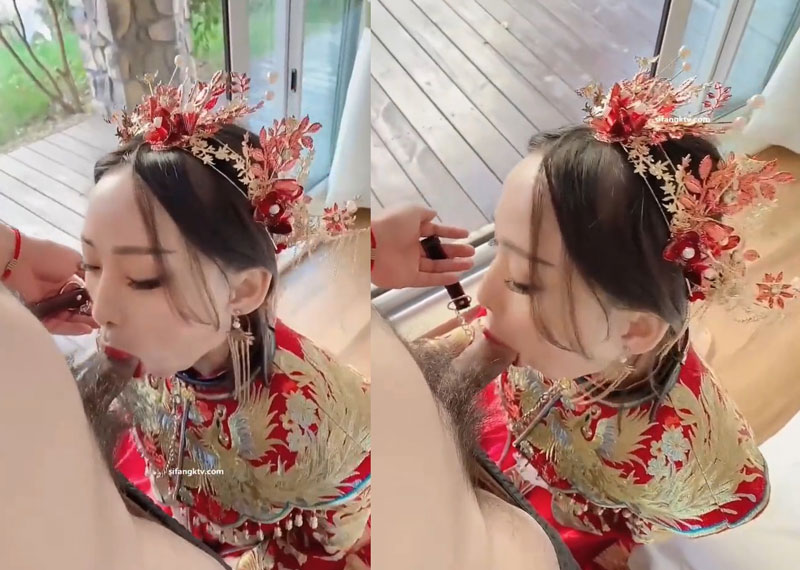 Clip Sex 18+ Cô Dâu Lén Bú Cặc Cho Thằng Bạn Thân Ngày Cưới