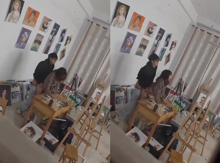Full Clip Hot 18+ Quay Lén Hai Sinh Viên Địt Nhau Trong Phòng Dạy Vẽ Của Trường